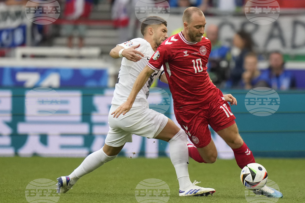 Евро 2024: Дания и Словения записаха първото равенство на футболното първенство