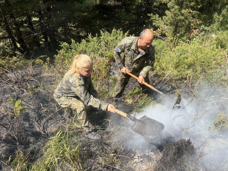 Близо седмица продължава борбата с пожара в Рила