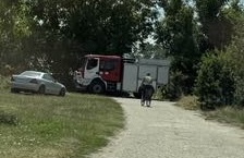 Пожар пламна в автоморгата на Мартен